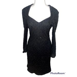 Niki originals vintage little black dress made in the USA